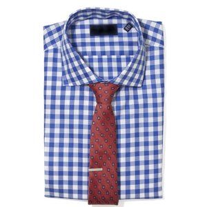 BARNEYS of NEW YORK gingham print button down (size S)